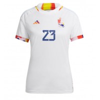 Belgia Michy Batshuayi #23 Vieraspaita Naiset MM-kisat 2022 Lyhythihainen
